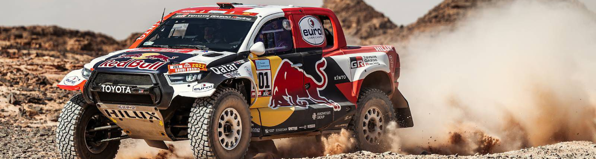 Изображение на странице НАССЕР АЛЬ-АТТИЯ ЗА РУЛЕМ TOYOTA HILUX СТАЛ ПОБЕДИТЕЛЕМ РАЛЛИ-РЕЙДА «ДАКАР-2022» Тойота Центр Сургут